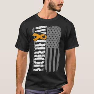Camiseta Costela de Sensibilização do Guerreiro Câncer d