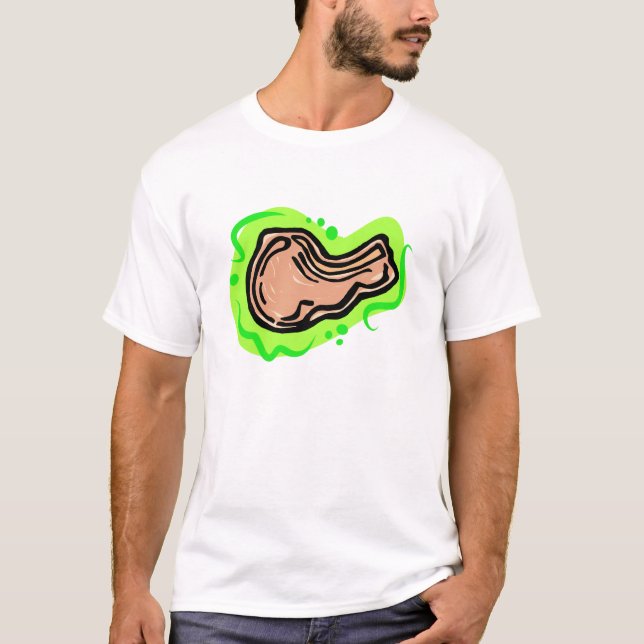 Camiseta Costeleta de carne de porco (Frente)