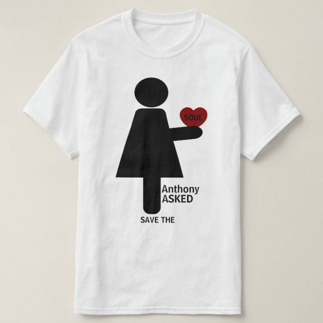 Camiseta Costumava dizer que sim ele perguntou (Frente do Design)
