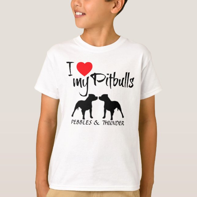 Camiseta Costume Amo Meus Pitbulls (Frente)