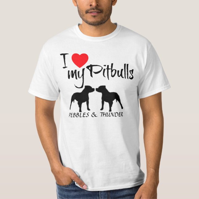 Camiseta Costume Amo Meus Pitbulls (Frente)