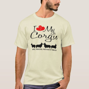 Camiseta Costume Amo Meus Quatro Corgões