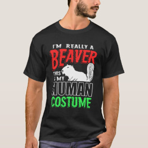 Camiseta Costume de castor humano