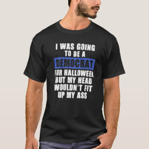 Camiseta Costume de Dia das Bruxas Anti-Liberal Adulto