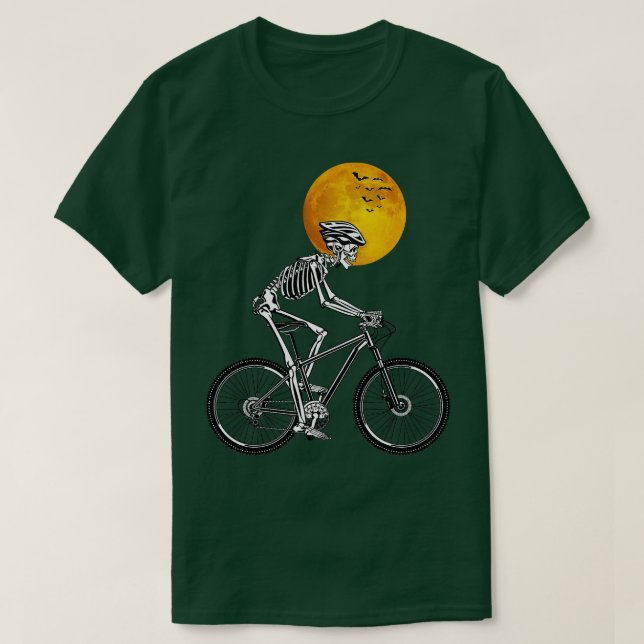 Camiseta Costume de Halloween de bicicleta de bicicleta de  (Frente do Design)