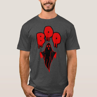 Camiseta Costume De Halloween De Boo, Fantasma Vermelha E N