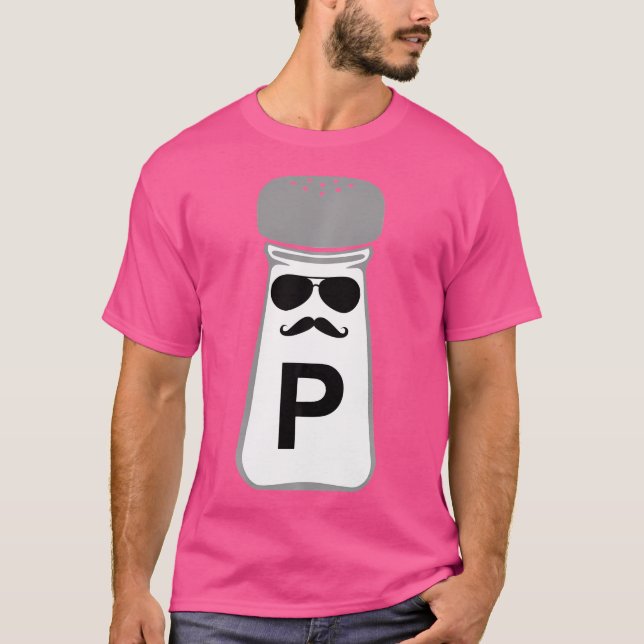 Camiseta Costume De Halloween De Salt E Pepper (Frente)