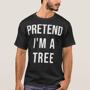 Camiseta Costume de Halloween preguiçoso Fingir que sou um