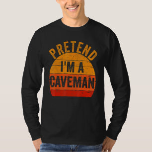 Camiseta Costume de Halloween preguiçoso Fingir que sou um