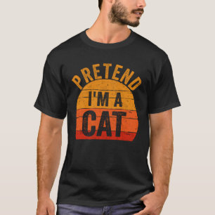 Camiseta Costume de Halloween preguiçoso Fingir que sou um