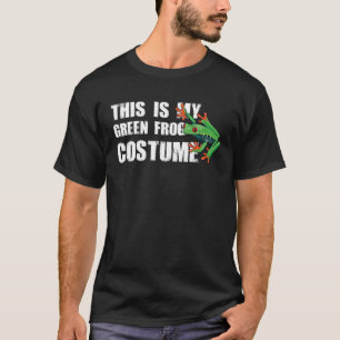 Camiseta Costume de Halloween, Sapo Verde