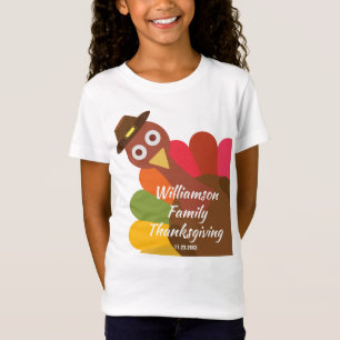 Camiseta Costume de harmonização da família de Turquia d