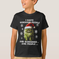Costume De Natal Divertido - Odeio Pessoas De Manh