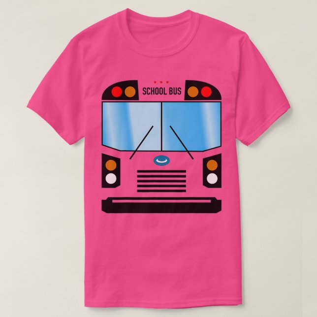 Camiseta Costume de ônibus escolar 7 (Frente do Design)