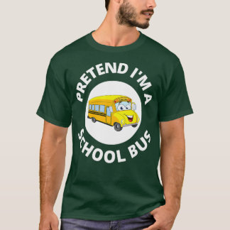Camiseta Costume De Ônibus Escolar Fingir Ix27m Um Ônibus E