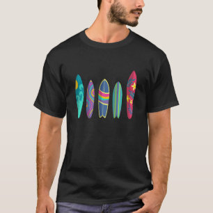 Camiseta Costume De Surfboard Para Homens Mulheres Que Surf
