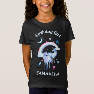 Camiseta Costume do arco-íris e unicórnios