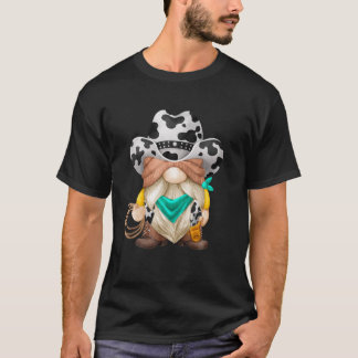 Camiseta Costume Engraçado De Cowboy Para Homens Com Laço E