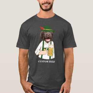 Camiseta Costume engraçado do amante da cerveja do cão de