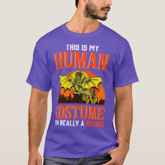 Camiseta Costume Humano Sou Realmente Um Dragão
