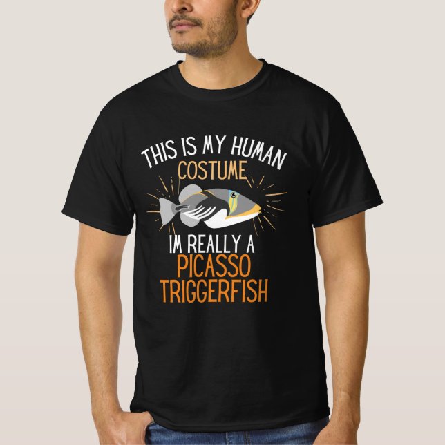 Camiseta Costume Humano Sou Realmente Um Picasso Triggerfis (Frente)