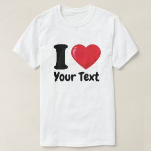 Camiseta Costume I Heart Shirt, Eu Adoro T-shirt