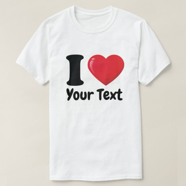 Camiseta Costume I Heart Shirt, Eu Adoro T-shirt (Frente do Design)
