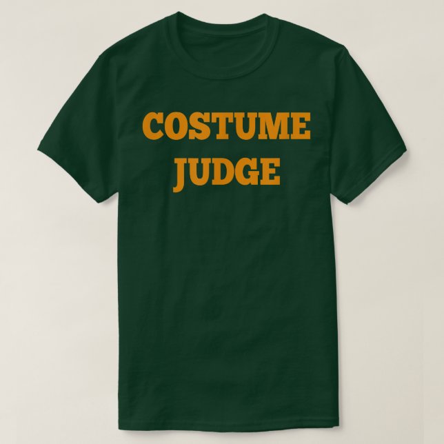 Camiseta Costume    Juiz Cheap College Halloween Figurume 1 (Frente do Design)