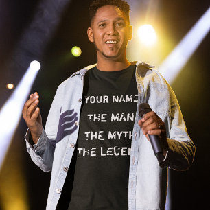 Camiseta Costume o homem. O mito. A legenda
