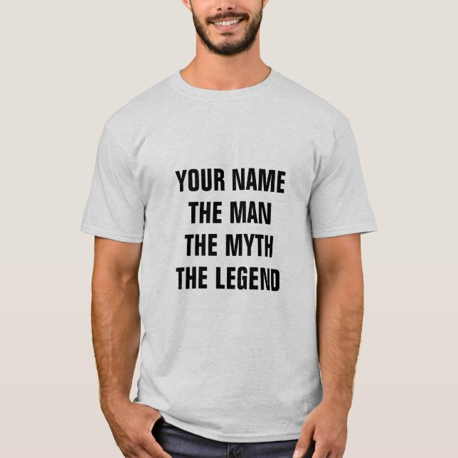 CAMISETA COSTUME O HOMEM O MITO O T-SHIRT DA LEGENDA (Frente)