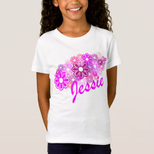 Camiseta Costume retro do grupo da flor do KRW