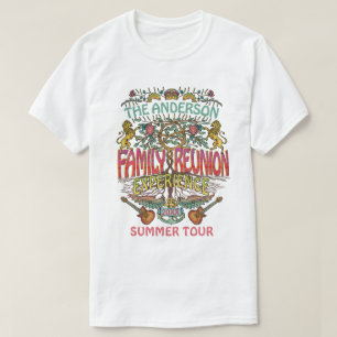 Camiseta Costume retro do logotipo do concerto 70s da banda