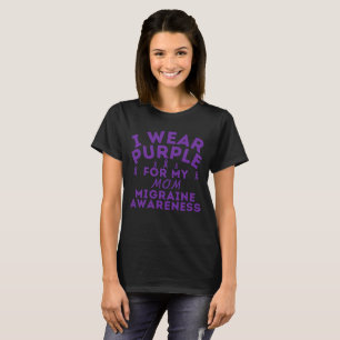 Camiseta Costume Vestir Roxo Para A Sensibilização Para A E