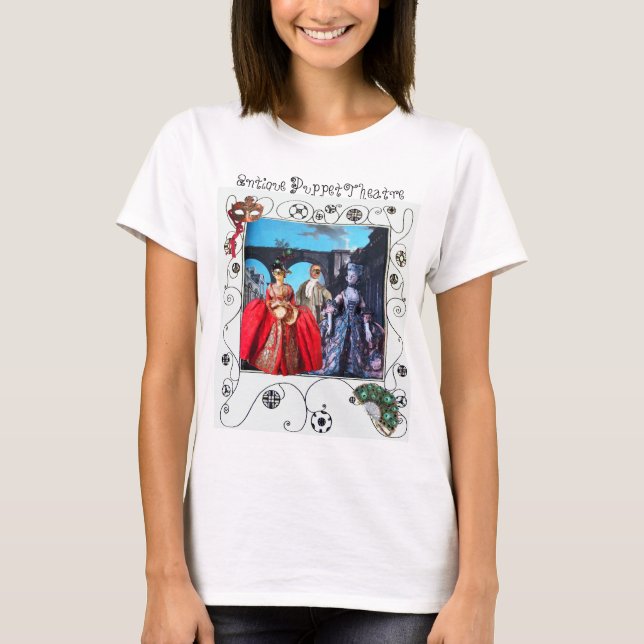 CAMISETA COSTUMES DE MÁSCARAS DE MASCARADA DE PAPETAS ANTIG (Frente)