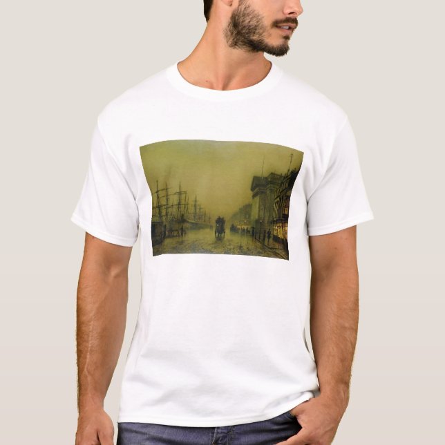 Camiseta Costumes H das docas de John Atkinson Grimshaw | (Frente)