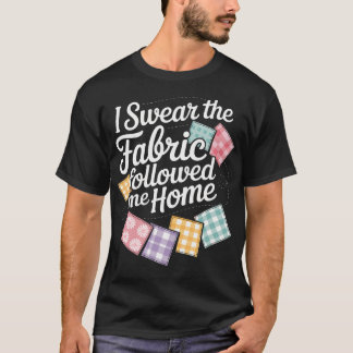 Camiseta Costura de Patchwork para Mulheres de Tricô para Q
