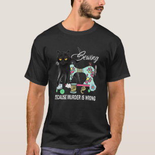 Camiseta Costura Divertida Porque Assassinato é Errado Amor