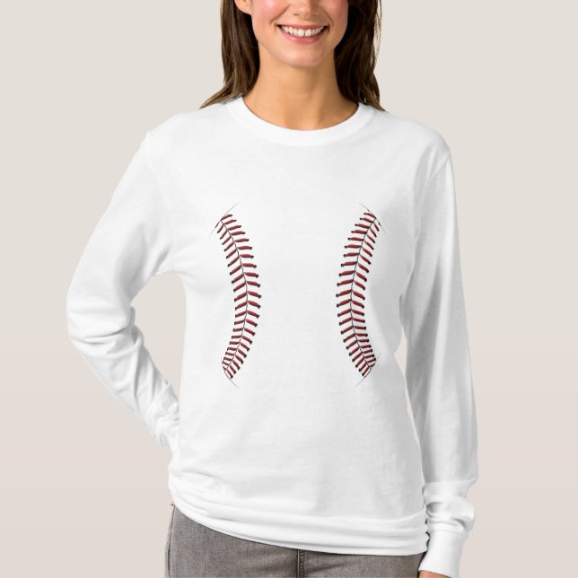 Camiseta Costura do basebol (Frente)