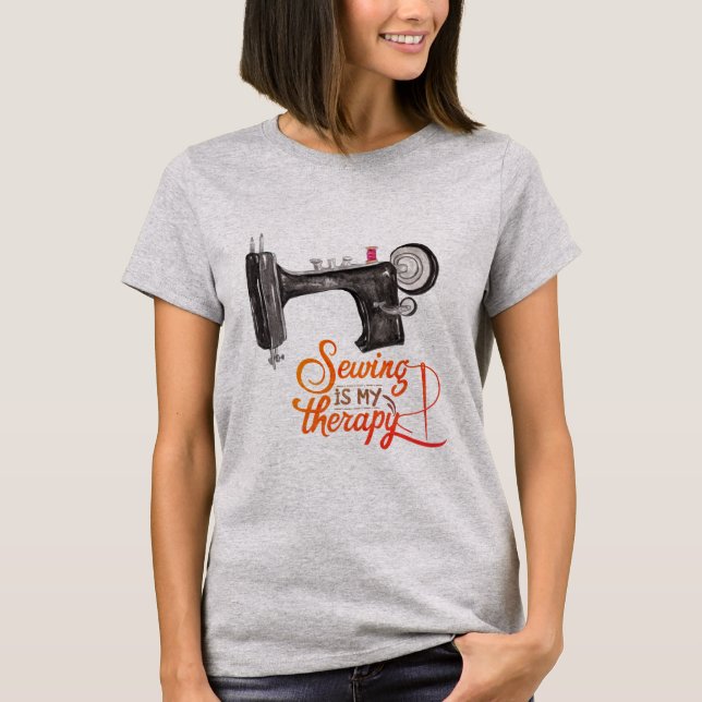 Camiseta Costura É Minha Terapia (Frente)