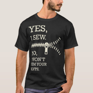 Camiseta Costura e Quilting Sim, eu Costuro para Costureira
