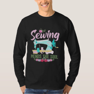 Camiseta Costura Encontra-Se O Filtro De Colagem De Alma