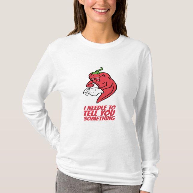 Camiseta Costura - Eu Agulha Te Dizer (Frente)