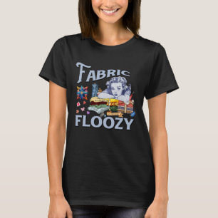Camiseta Costureira de Patchwork Engraçada Tecido Costura D