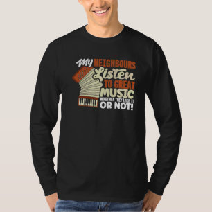 Camiseta Cota Acordeonista de Botão Acordeão