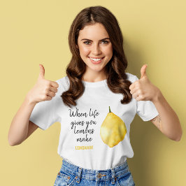Camiseta Cota Amarelo Limão Engraçado Moderno