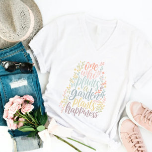 Camiseta Cota bonito do Boho Botânico Gardener