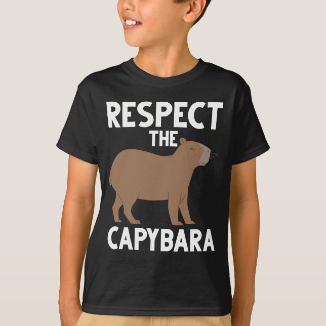 Camiseta Cóta Capybara Lover Animal Sensibilização (Frente)