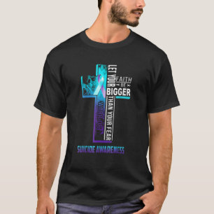 Camiseta Cota Cristã Faith Para Suicídio Por Saúde Mental P