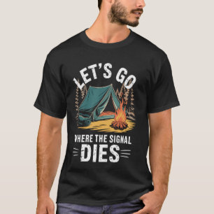 Camiseta Cota de Acampamento de Hiking Fogueira ao Ar Livre