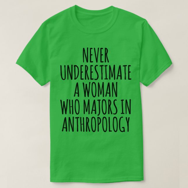 Camiseta Cota de Antropologia Nunca Subestimar (Frente do Design)